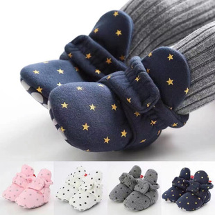 01-Year-Old Male and Female Baby Soft-Soled Non-Slip Toddler Shoes Newborn Baby 6912-Month-Old Baby Cotton Shoes Spring, Autumn and Winter