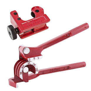 Three-in-one manual pipe bender 6mm/8mm/10mm copper pipe bender inch metric three-slot Red Pipe Bender