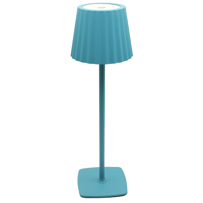 Lámpara de mesa de pie alto de arte de hierro retro, lámpara de cabecera, restaurante, bar, lámpara de mesa al aire libre, lámpara de mesa de protección ocular, conjunto de 9 accesorios