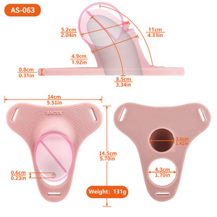 Men's Enlargement and Thickening Hollow Wearable Dildo Silicone Male Penis Lesbian Supplies Adult Sex Toys Wholesale