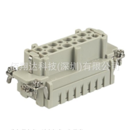 HARTING浩亭 09360162702 Han 16Ex-F-c母头 16芯 插芯连接器