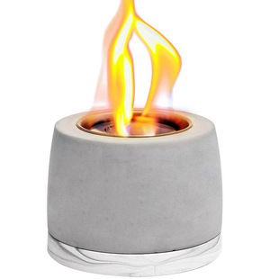 Tabletop Fireplace Fire Pit Marble Base Mini Concrete Ethanol Desktop