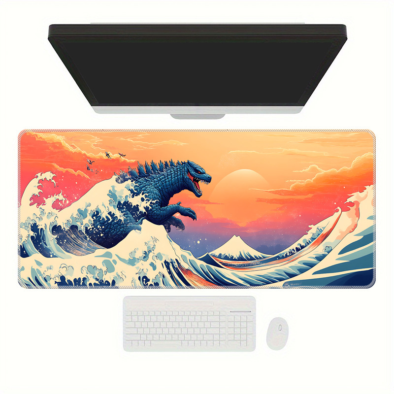 クロスボーダー専用ゴジラマウスパッド、大型、高級、厚みがあり、汚れにくい、密閉エッジ付きマウスパッド|undefined