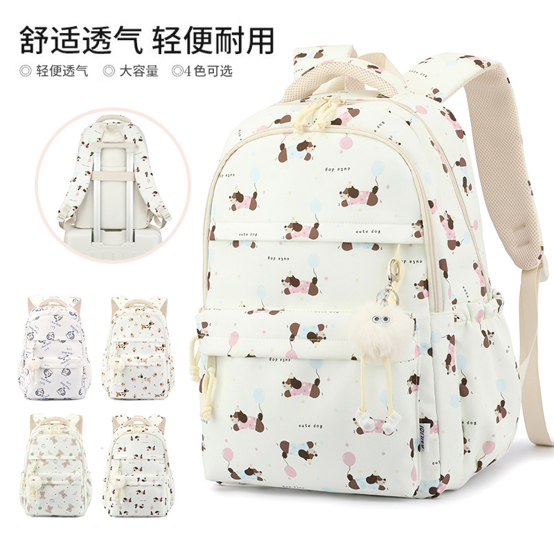 Nueva mochila ligera casual lindas mochila escolar de estudiantes de secundaria primaria mujer simple mochila de moda ligera al por mayor