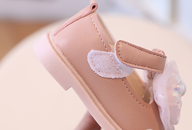 Mädchen Leder Kleinkind Prinzessin Baby kleine Kinder Frühling und Herbst einzelne Schuhe, Alter 0-2_voghion.com