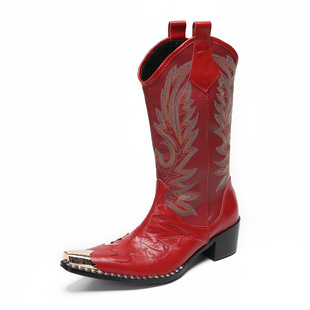 Long Boots High Boots Tibetan Boots Riding Boots Men's Cowboy Boots Mongolian Boots Casual Knight Pointed Boots Men's Wedding