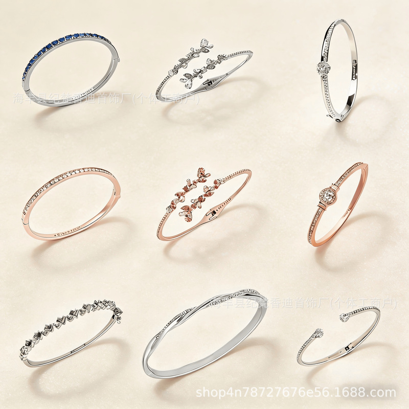 Gvc Ji Jia High-Quality Full Range of Bracelets for Women, Starry Floral Square Diamond Mobius Bracelets, Direct Sales from the Manufacturer Gvc Ji Jia High-Quality Full Range of Bracelets for Women, Starry Floral Square Diamond Mobius Bracelets, Direct Sales from the Manufacturer