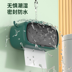 New Charming Paper Towel Holder Wall Mount Multifunctional Toilet Roll Holder Tissue Box Paper Napkin Organizer No-Hole Shelf