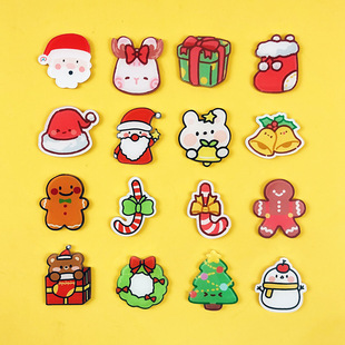 New Christmas Brooch New Year Gift Santa Claus Badge Tree Bell Acrylic Wholesale Pin Accessories