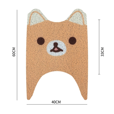 Electric car foot pad motorcycle foot pad battery car foot pad pedal universal waterproof Yadi can be cut (Electric vehicle foot mat) - long-style-shiba-inu-free-velcro