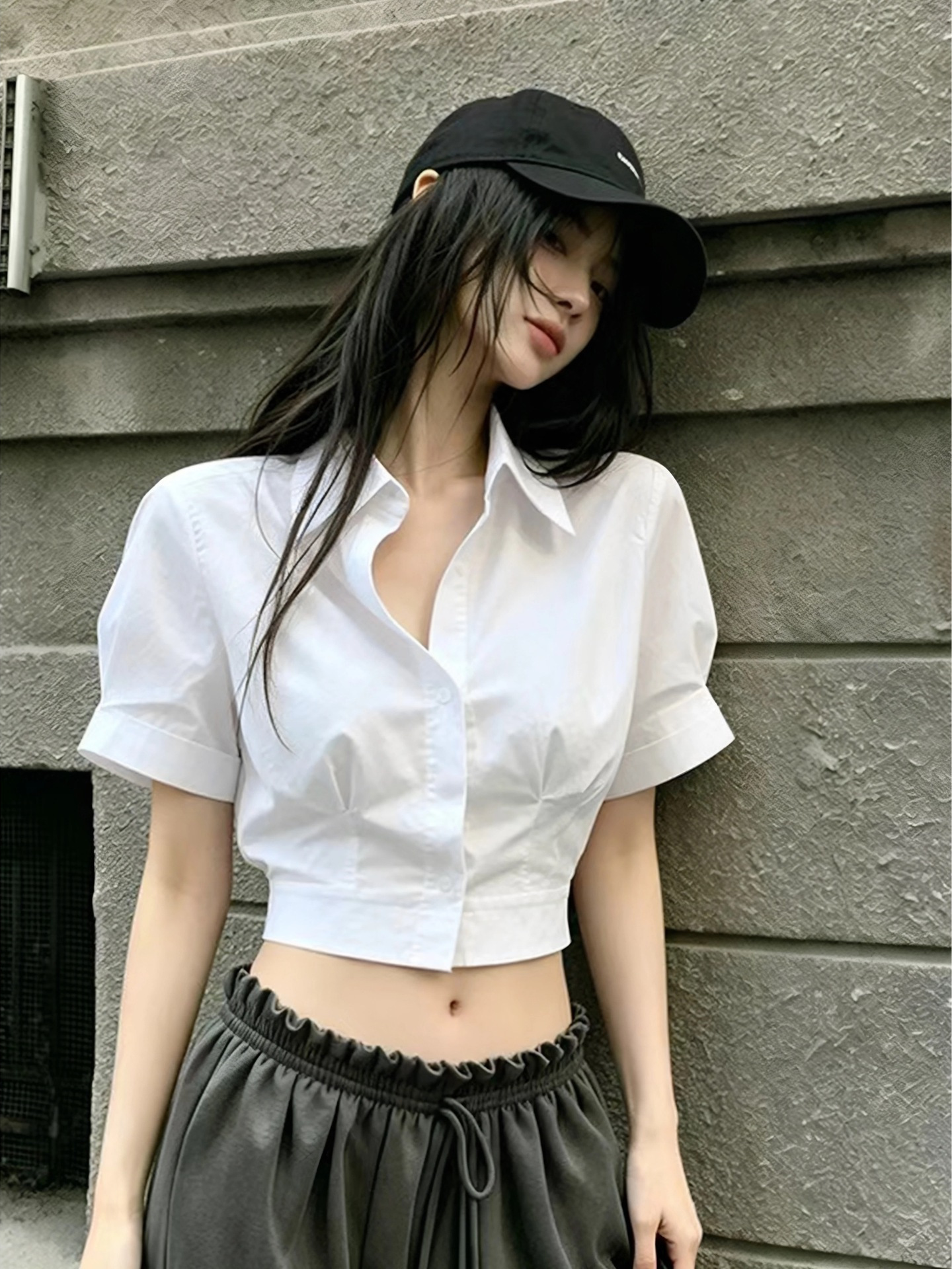 White summer shirt