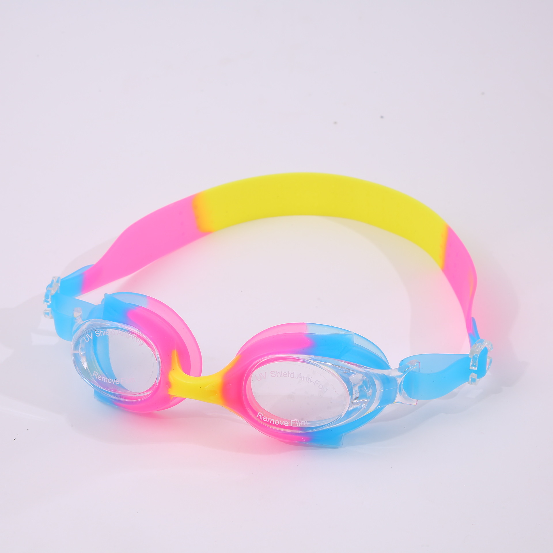 파란색, 분홍색, 노란색 상자