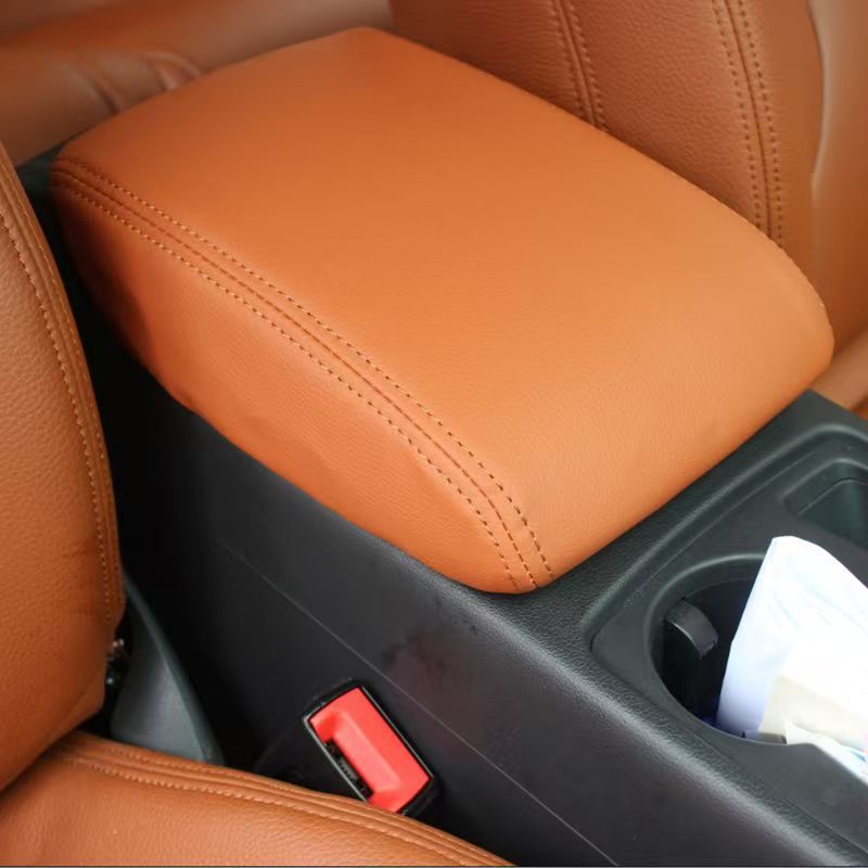 Suitable for Audi Q3 A4L A6L A3 Q5 Armrest Box Cover Central Armrest Leather Cover Storage Box Cover Protective Cover