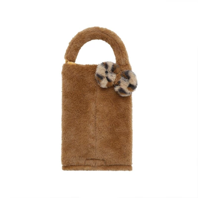 Belt Shoulder Pads, Creative Children's: Seat belt shoulder pad - rabbit-fur-brown-hanging-tissue-box-leopard-print-bow