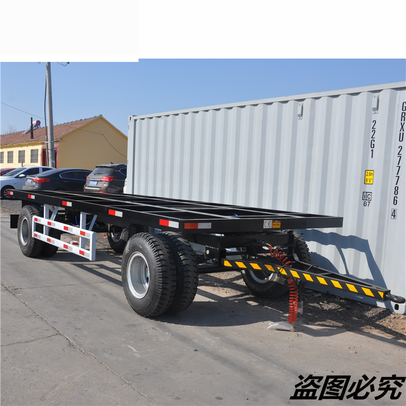 10吨骨架拖车 发电机组拖挂车 集装箱骨架拖车 框架拖车