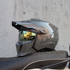 街覇組み合わせヘルメットオートバイヘルメット男女復古ヘルメット四季取り外し可能機関車認証ヘルメット