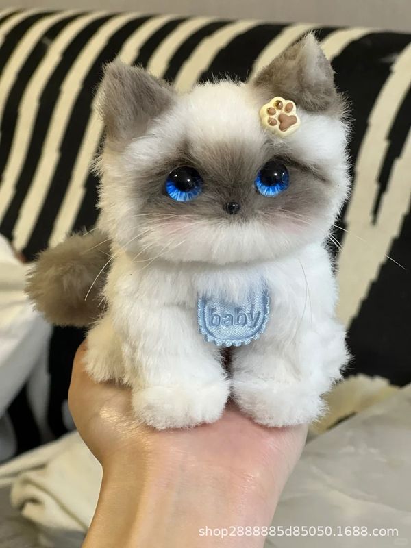 ねじり棒子犬diy材料バッグ手作り手作り女の子カシミヤ手作り人形子猫犬毛条製作|undefined