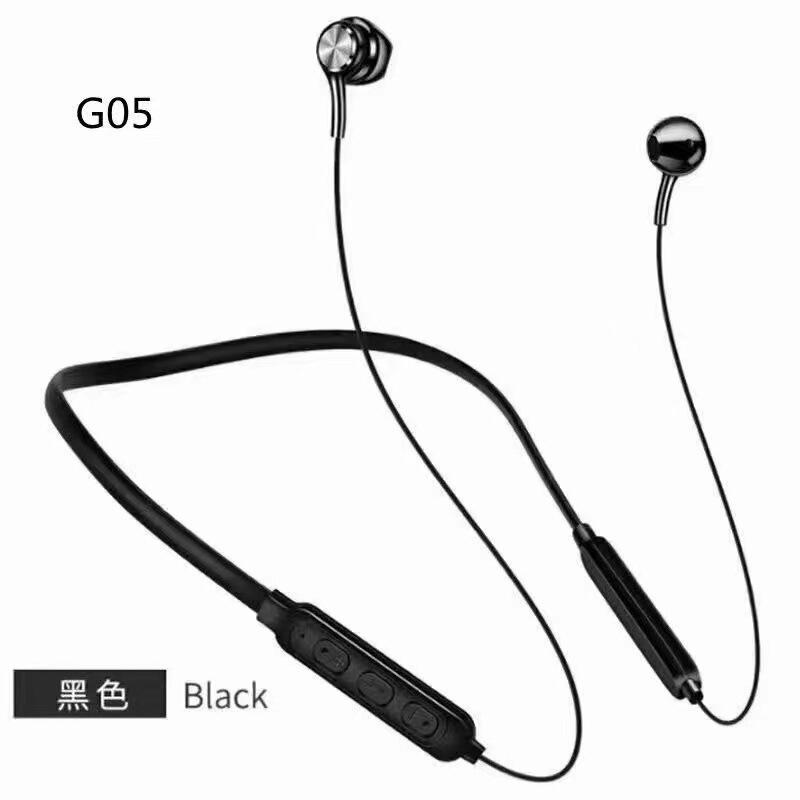 G05 Bluetooth Earphones Wireless Neckband Sports Magnetic Stereo Dual-Ear Neck-Mounted Wholesale Huaqiangbei Sports Style