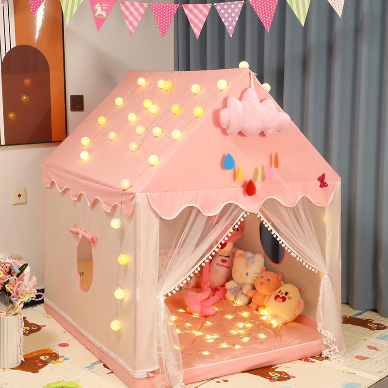 Tiendas de campaña para niños, cabaña de princesa interior, casa de juegos de ensueño para niños y niñas, regalos de cumpleaños para bebés, juguetes, castillo