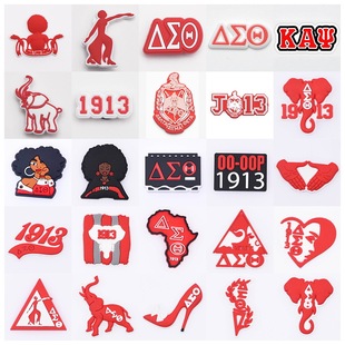 European and American Red Community Friendship Cave Shoes Shoe Buckle Garden Shoes Accessories Cave Shoes Decorative Buckle Amazon Set