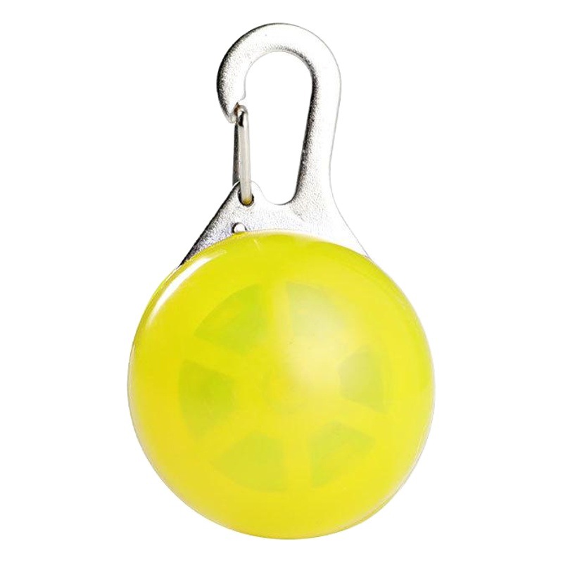 Mascota colgante redondo noche caminando perro LED emisor de luz colgante Etiqueta de perro anti-perdida accesorios brillantes