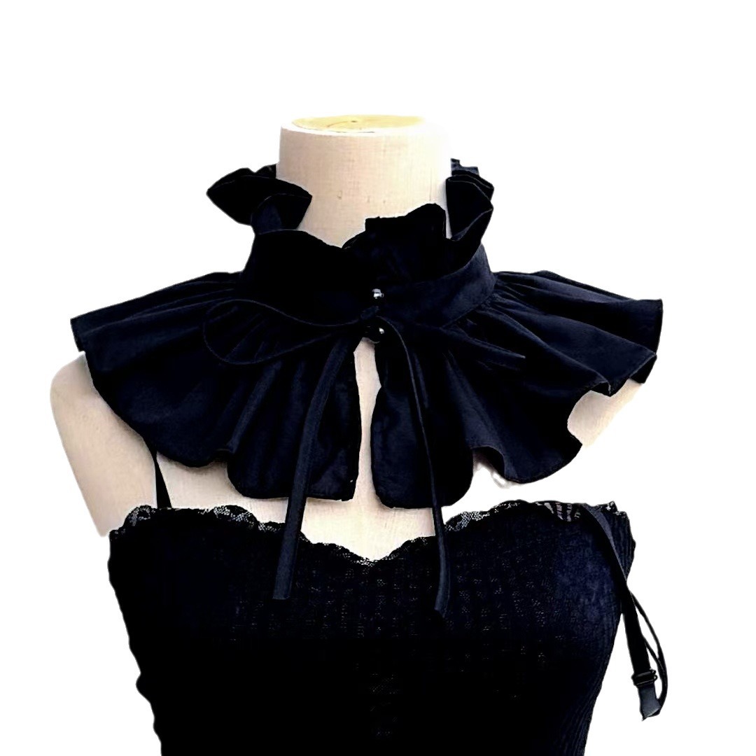 El nuevo Palacio Francés brisa decoración Flint encaje cuello alto retro Ruff cuello falso collar moda explosivo venta