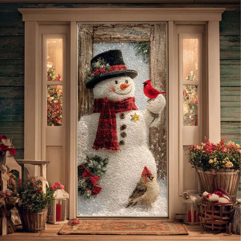 Cross-Border Foreign Trade Winter Snowman Art Quilted Door Curtain Home Decoration Door Curtain Digital Printing Source Manufacturer Wholesale Cross-Border Foreign Trade Winter Snowman Art Quilted Door Curtain Home Decoration Door Curtain Digital Printing Source Manufacturer Wholesale