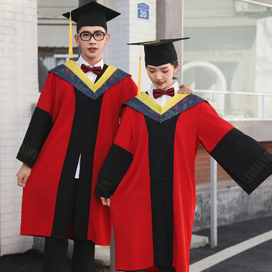 Bachelor's Clothing Tutor's Clothing Graduation Dress Men's and Women's College Style Engineering Undergraduate Liberal Arts Tutor's Robe in stock Wholesale