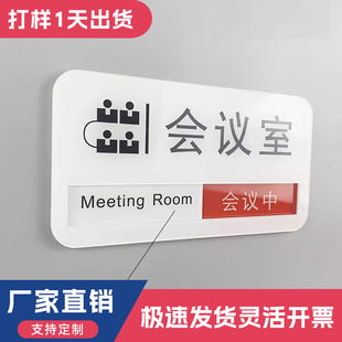 Meeting Room Signs, Doors, Status Switching, Acrylic Status Switching, Customized Office Signs