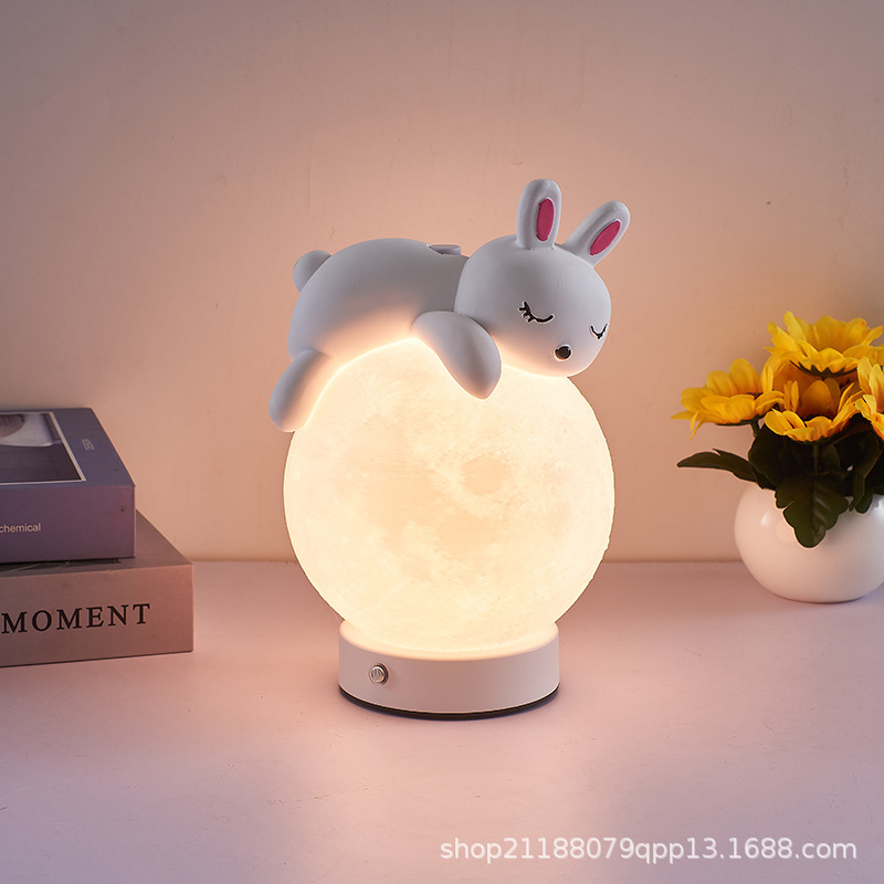 Cute Pet Night Light Bedroom USB Charging Touch Sensor Light Led Cartoon Baby Feeding Bedside Lamp Cute Pet Night Light