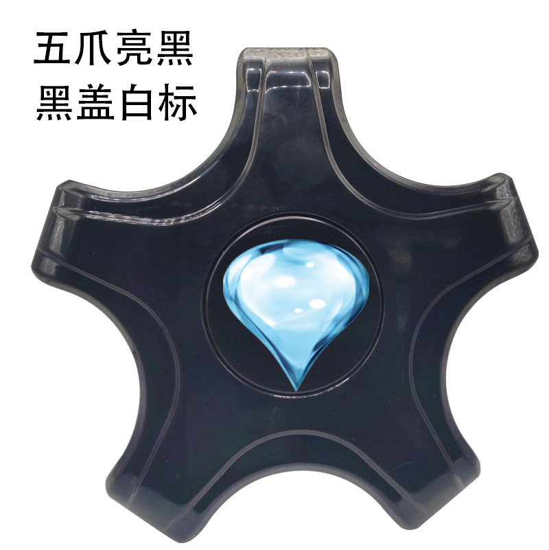 Tesla – Hub cover Cap for Tesla - gloss-black-black-cap-white-logo-set-of-4