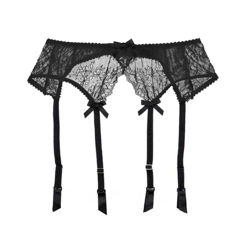 Sexy Medias Liga Rosa retro ajustable malla de encaje medias Honda hebilla muslo Calcetines