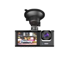 3レンズドライブレコーダC309サイクルビデオ2インチ三録WIFIハイビジョン夜視バック映像