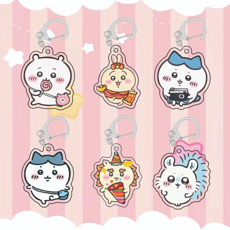 Acrylic cute keychain, cartoon creative pendant