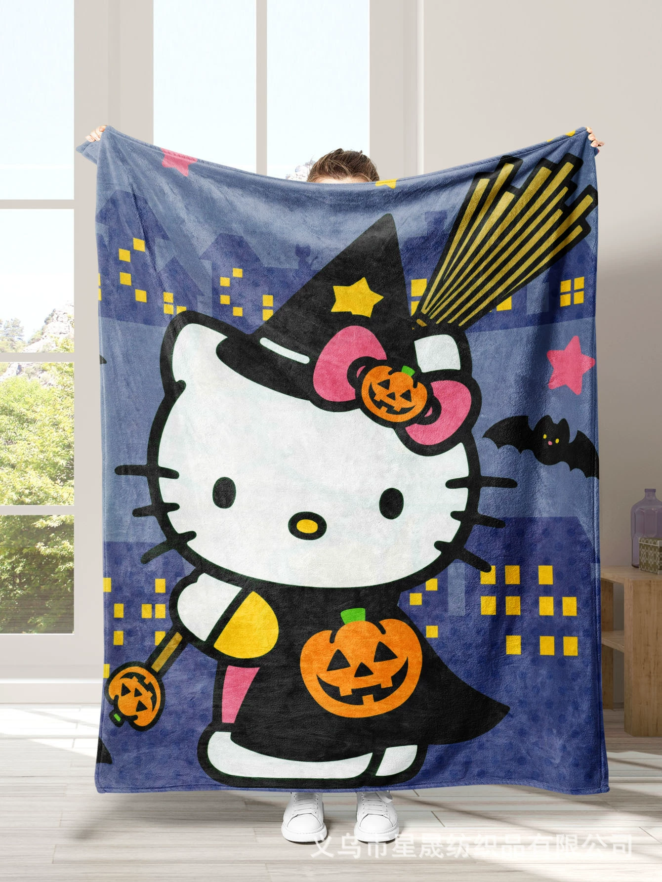 (Граница торговли), санрио, hello kitty, фланелевая стеганая простыня, хэллоуин