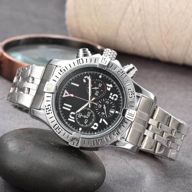 2026 Independent Website Hot-Selling Century-Old Men's Silicone Strap Six-Hand Small Dial Work Men's Quartz Watch Dropshipping