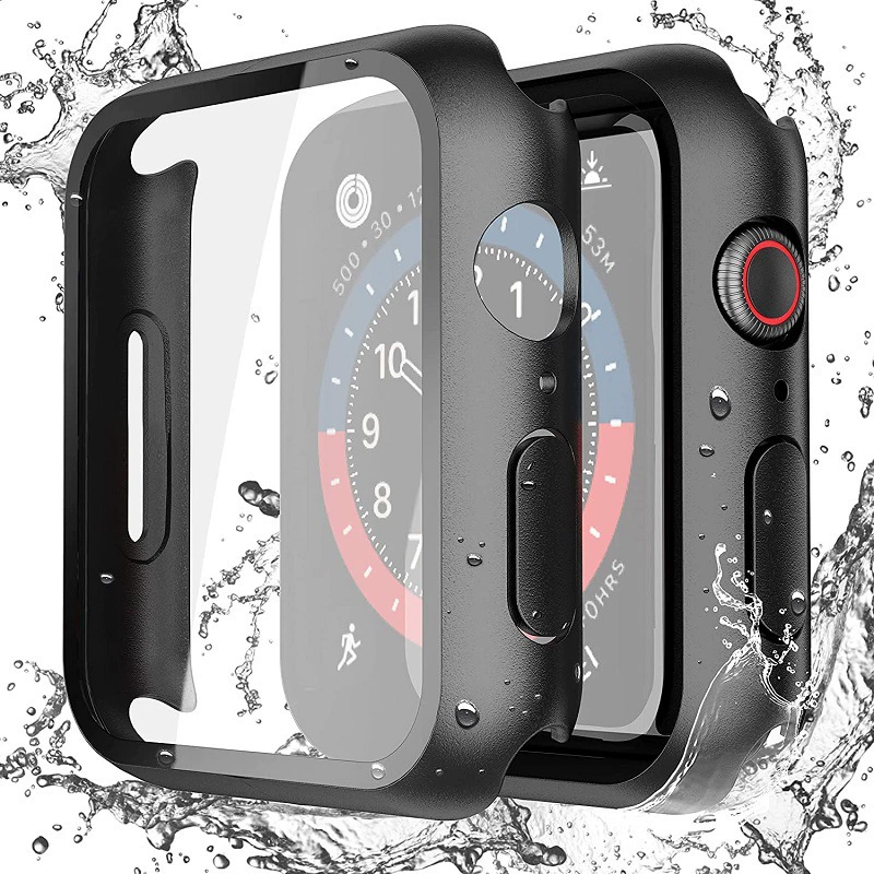 Совместимый корпус для Apple Watch 78910 поколения из нержавеющей стали, водонепроницаемая крышка корпуса iWatch