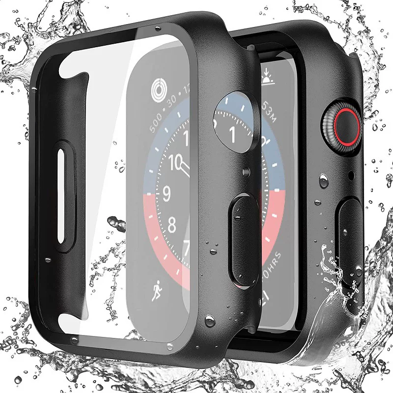Совместимый корпус для Apple Watch 78910 поколения из нержавеющей стали, водонепроницаемая крышка корпуса iWatch