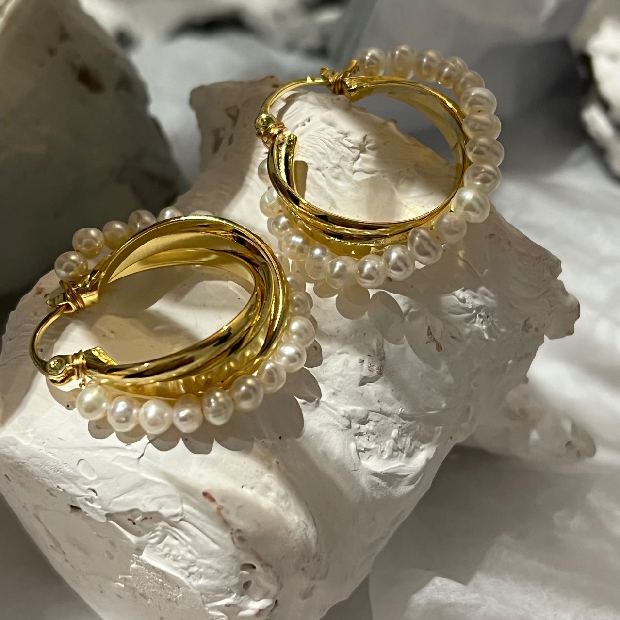 181/00 new French retro court romantic style elegant zhen bead ring…