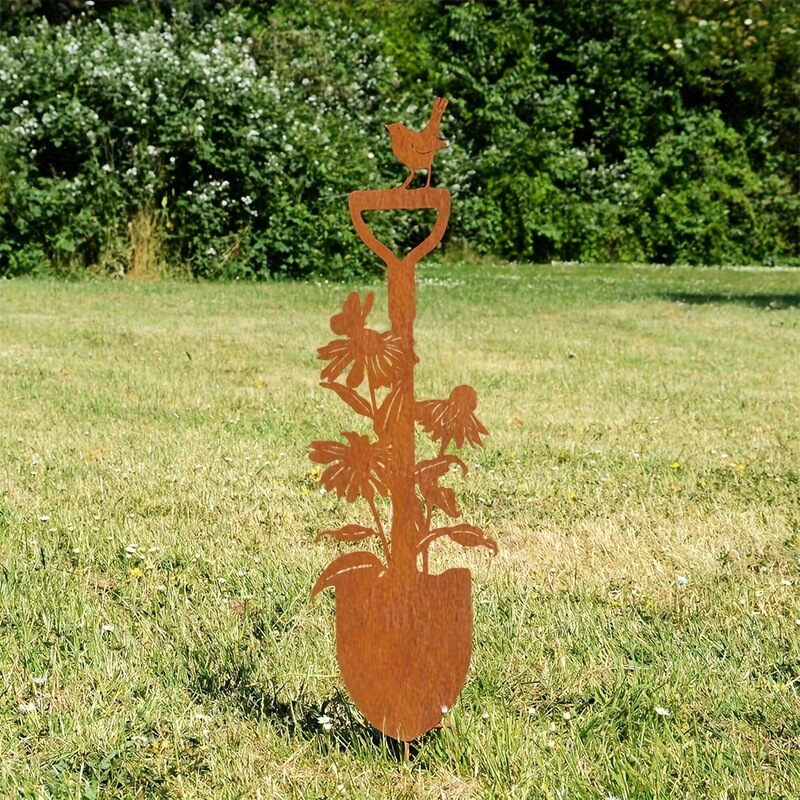 Cross-Border Temu Popular Creative Rusty Animal Silhouette Stereo Courtyard Floor Decoration Garden Ornaments Outdoor Sculptures