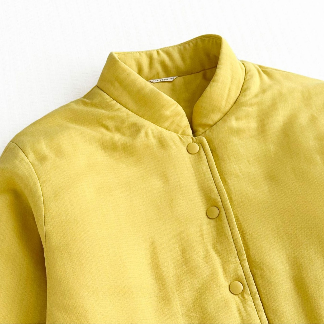 Printless Japanese style good-quality cotton pajamas men's home clothes set for women's autumn and winter warm double layer yarn woven pajamas cotton jacket