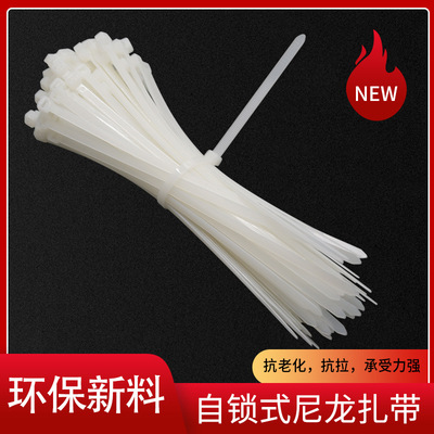 批发自锁式尼龙扎带塑料捆扎带 耐寒捆绑带束线带 线材整理扎带|ms