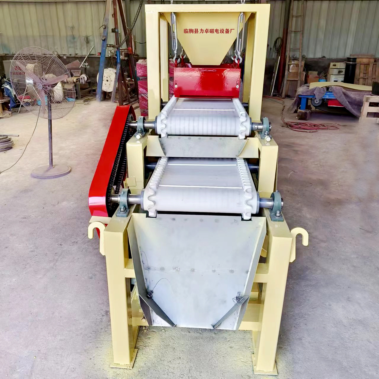 河沙用强磁辊磁选机 铸造砂用强磁辊 强磁环表面磁力17000高斯