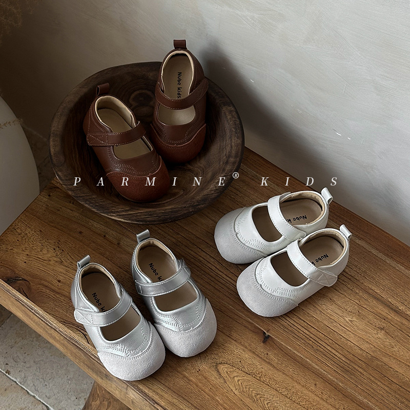 Genuine Leather Girls' Small Leather Shoes Autum New Baby Girl Toddler Princess Shoes Women's Soft Sole Children's Shoes Dropshipping