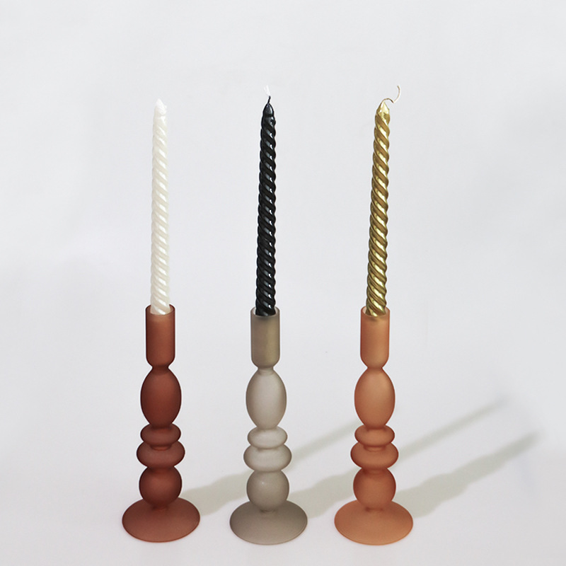 Fábrica Candelabro decoración vidrio estilo Europeo simple luz romántica de lujo retro modelo de escritorio Vela DE LA Habitación decoración del hogar