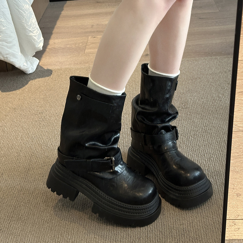 超火马丁靴女款2025新款英伦风早秋美拉德配裙子洋气短靴|undefined