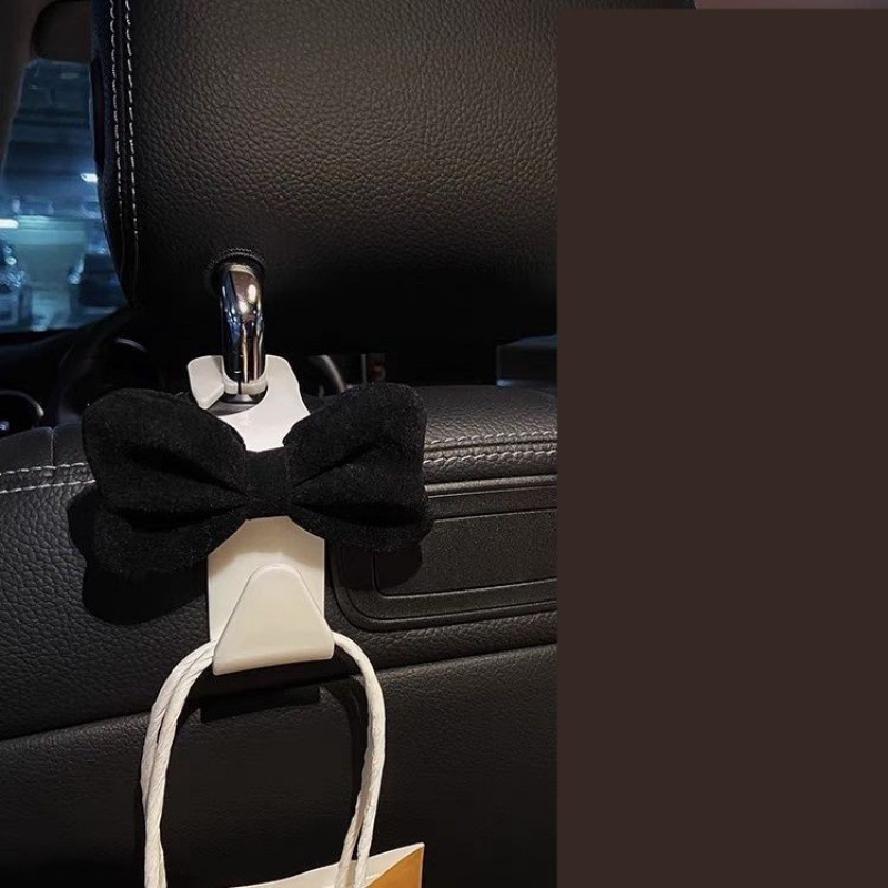 Gancho trasero del asiento del coche de celebridades de Internet Gancho trasero del coche Gancho de almacenamiento trasero del coche Gancho de lazo rojo femenino