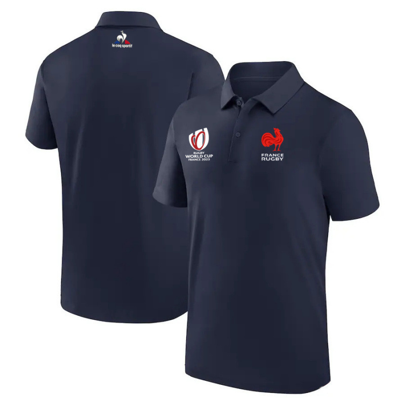 French Rugby World Cup Polo Shirts Wholesale English Football Casual Sports Collared Short-Sleeve Unisex Style French Rugby World Cup Polo Shirts Wholesale English Football Casual Sports Collared Short-Sleeve Unisex Style