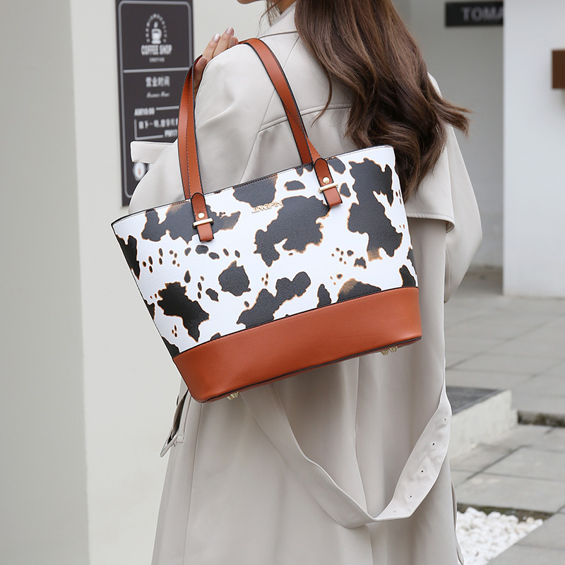 Cross-border new 2024 Women's bag, fashionable large-capacity hand-held buns, mother bag, four-piece set, single-shoulder crossbody bag wholesale bag undefined