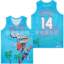 卡通新鲜王子NBA篮球服球衣14# THE  PRINCE 男运动训练背心